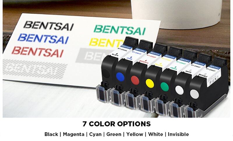 BENTSAI Solvent Fast Dry Ink Cartridge for B10 Mini & B2, B3 Portable Printers
